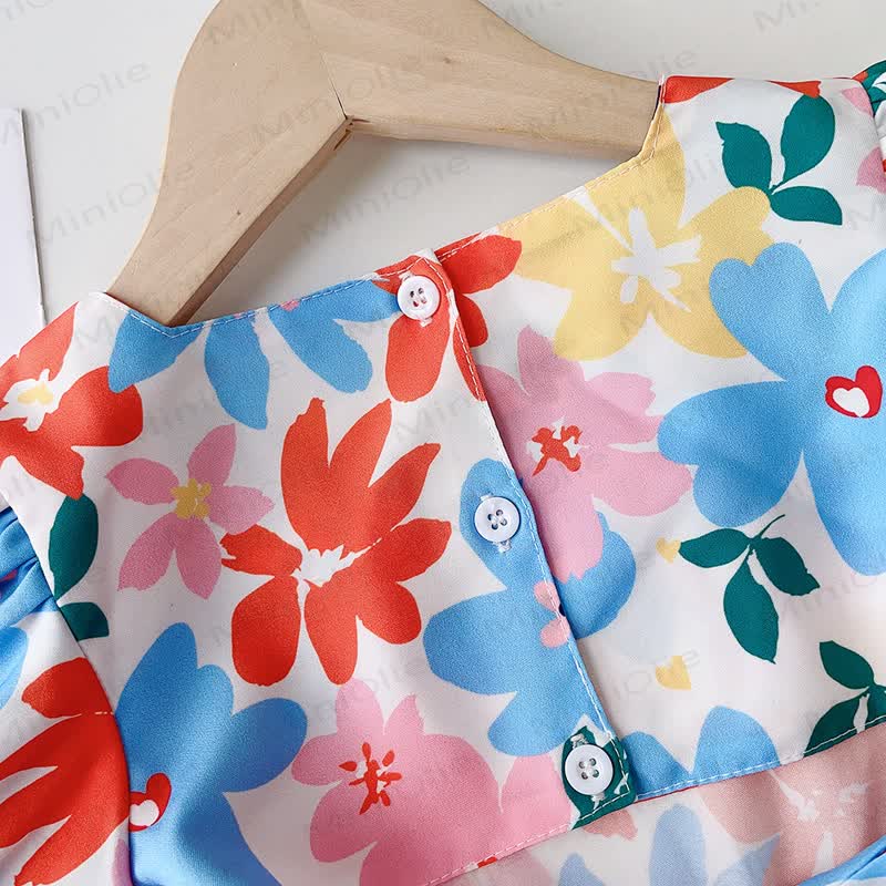 Toddler Kid Colorful Flower Dress - image 3