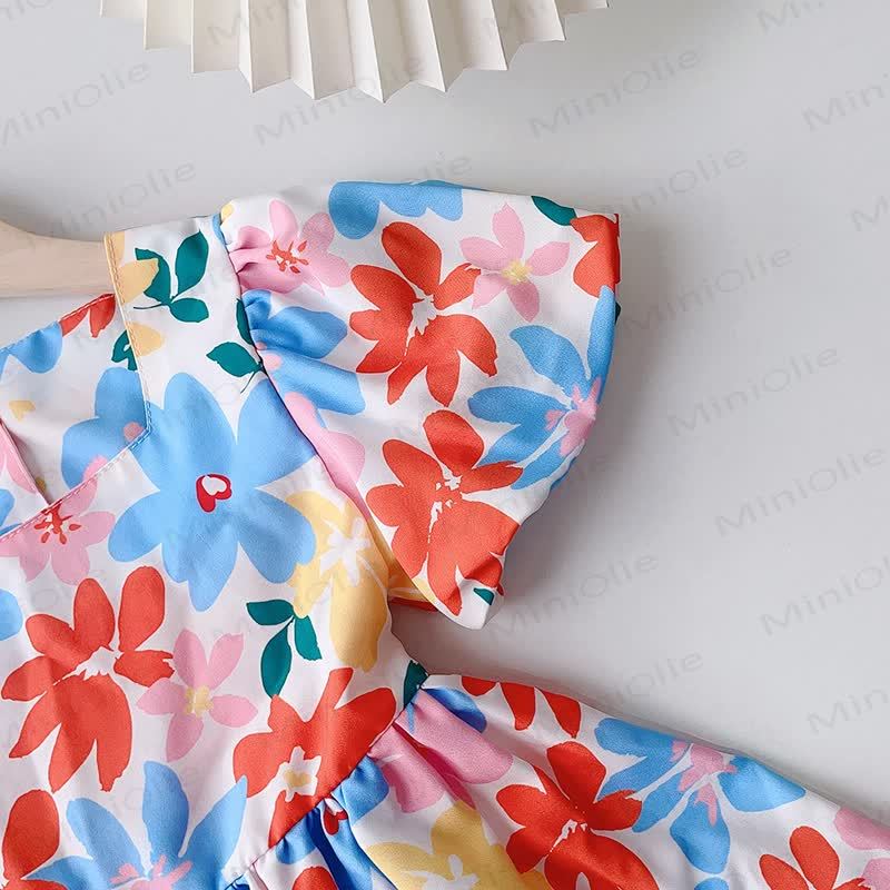 Toddler Kid Colorful Flower Dress - image 4
