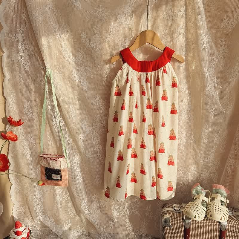 Toddler Girl Bear Print Princess Dress - image 4