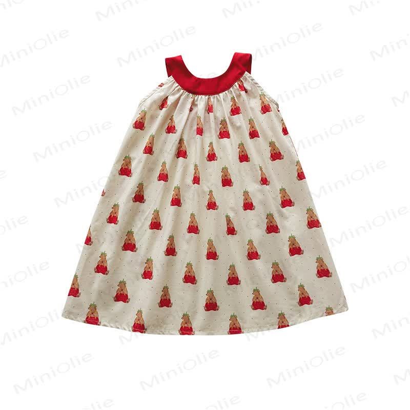 Toddler Girl Bear Print Princess Dress - image 5