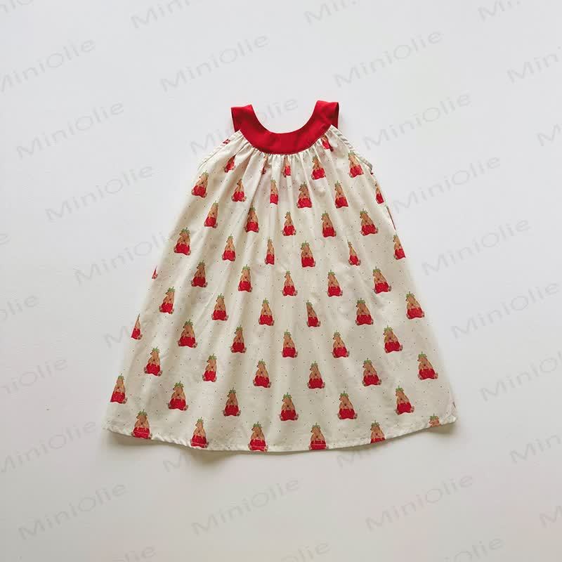 Toddler Girl Bear Print Princess Dress - image 6