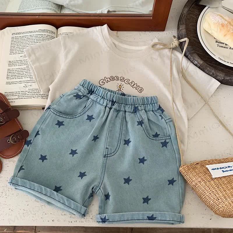 Toddler Boy Star Denim Shorts - image 2