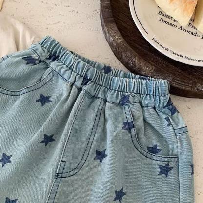 Toddler Boy Star Denim Shorts - image 3