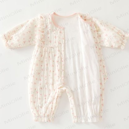 Baby Bow Dot Cotton Romper - image 7