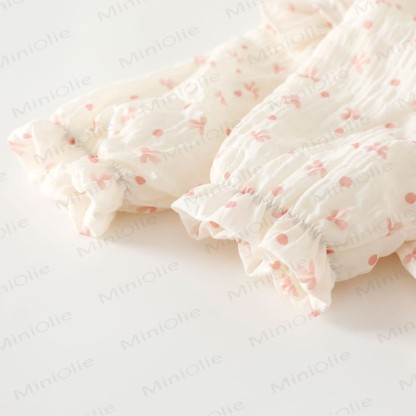 Baby Bow Dot Cotton Romper - image 4