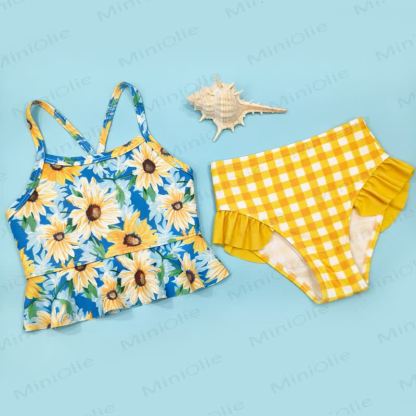 Toddler Flower Striped Swimsuit - image 12
