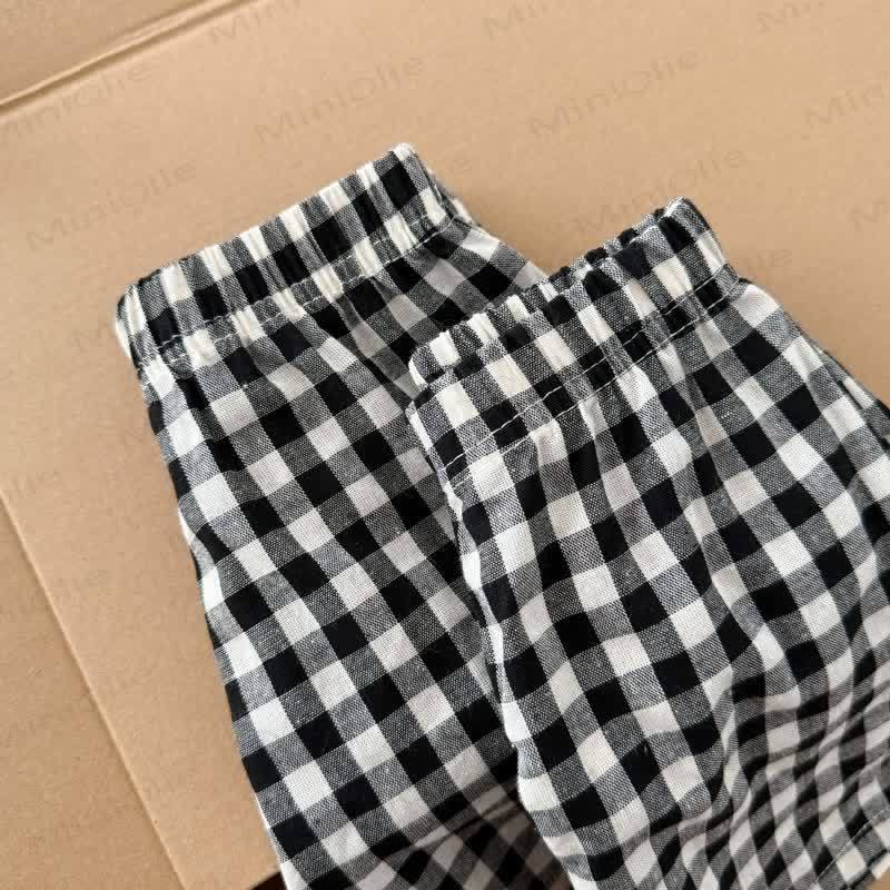 LITTLE DINO Toddler Tee and Plaid Shorts Set - image 11