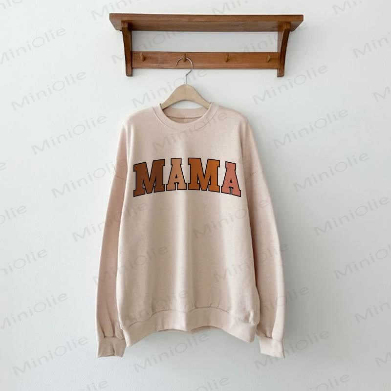 MAMA/MINI Baby Beige Family Sweatshirt - image 2