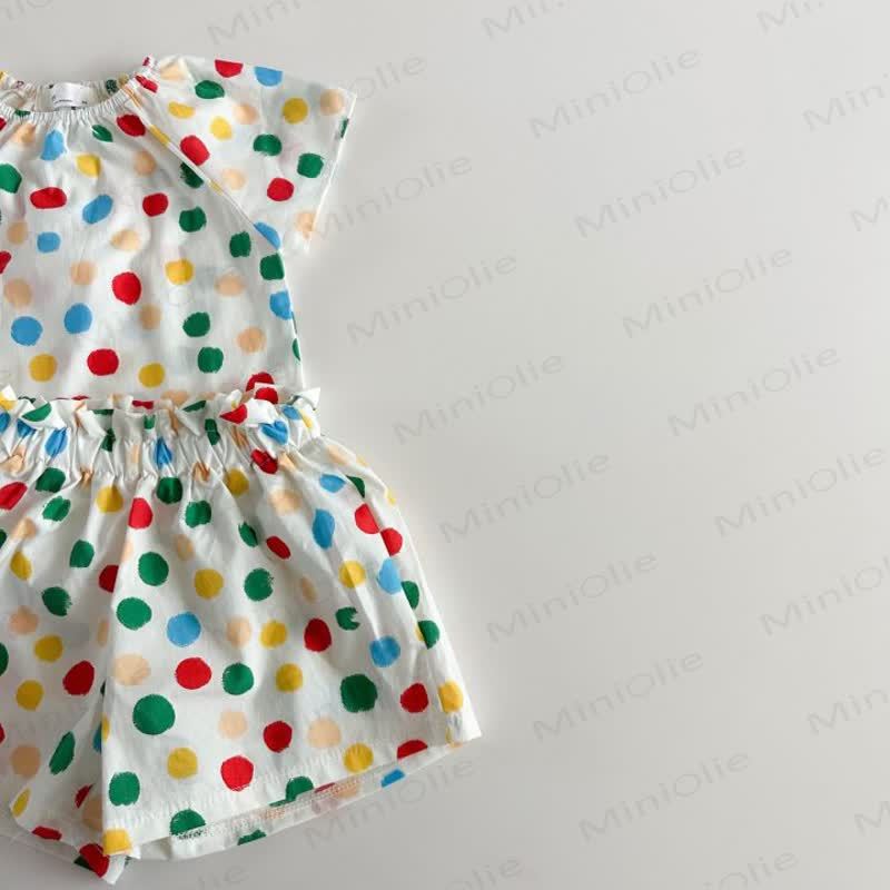 Toddler Polka Dot Breathable Cotton Lounge Dress Set - image 10