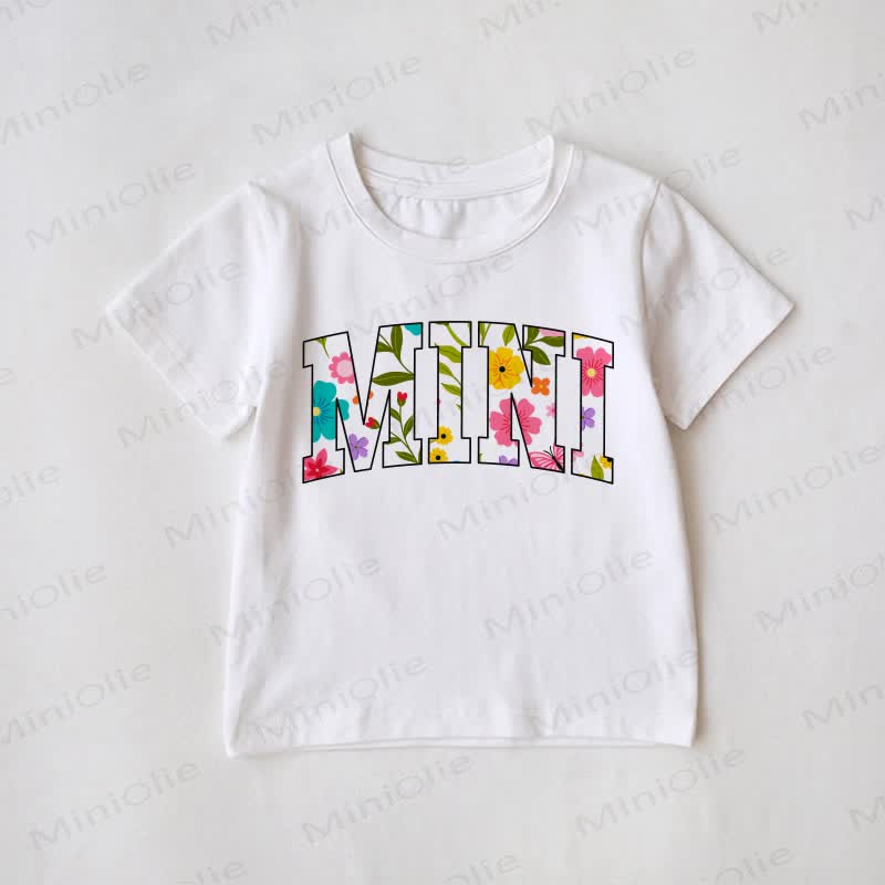 MAMA/MINI Flowers Baby Toddler White Family Matching T-Shirt - image 2