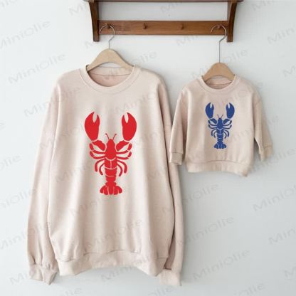 Family Lobster Sweatshirt - Beige - Adult Sweatshirt: XL - image 1