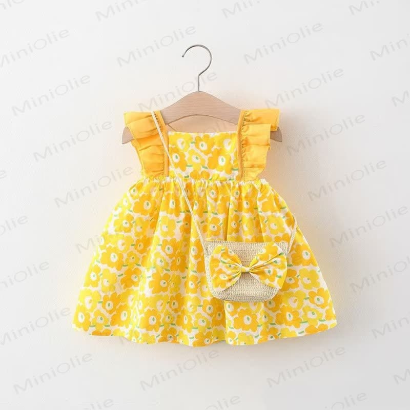 Baby Toddler Girl Floral Sundress - Yellow - 4-5T - image 3