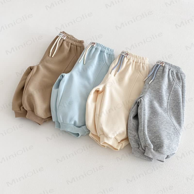 Toddler Boy Solid Color Jogger Pants - image 3