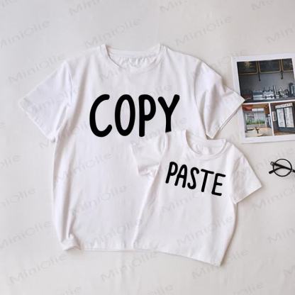 COPY/PASTE White Family Matching T-Shirt - White - Adult T-Shirt: XL - image 1