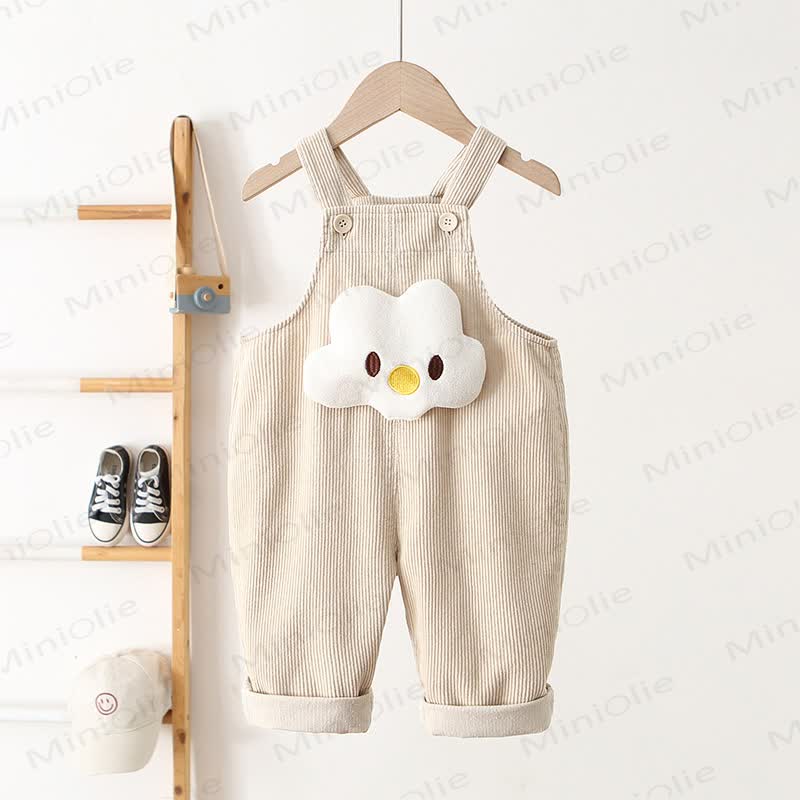 Toddler Corduroy Overalls - Beige - 4-5T - image 3