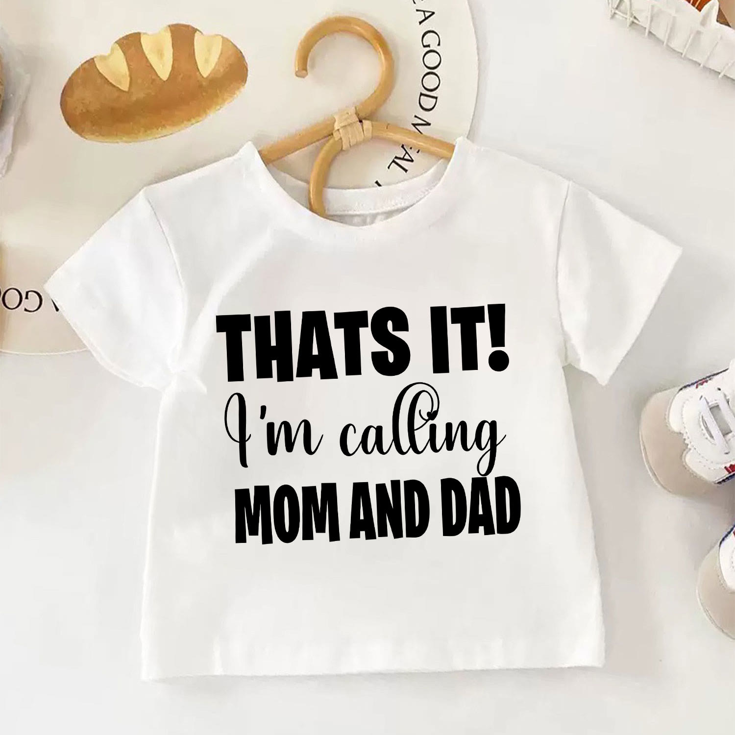 THATS IT! I'M CALLING MOM AND DAD Kid White T-shirt - White - 6-7T - image 1