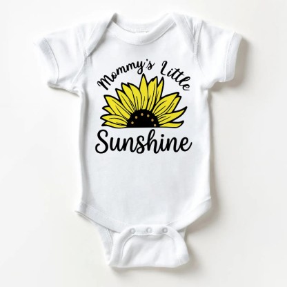 MOMMY'S LITTLE SUNSHINE Baby Sunflower White Bodysuit - White - 18-24M - image 1