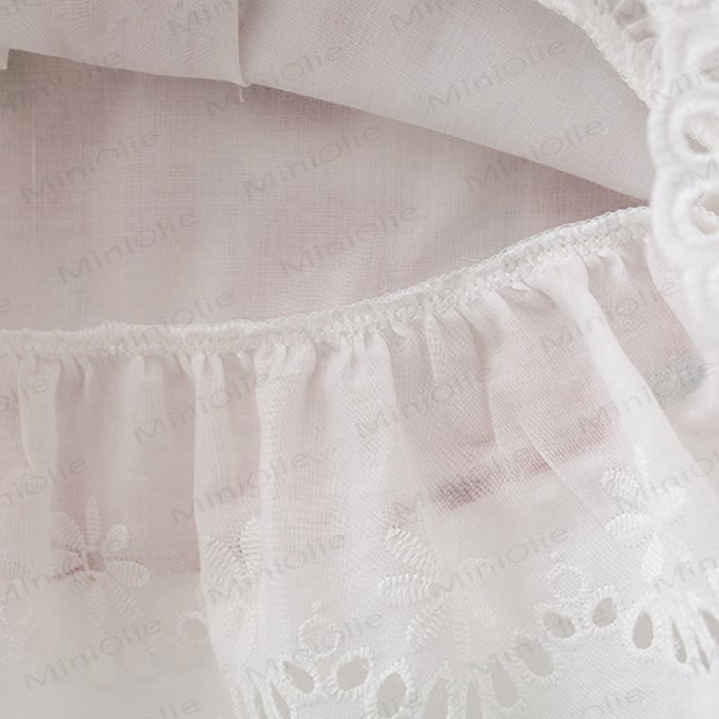 Baby Girl Red Flower Dress with Hat - image 5