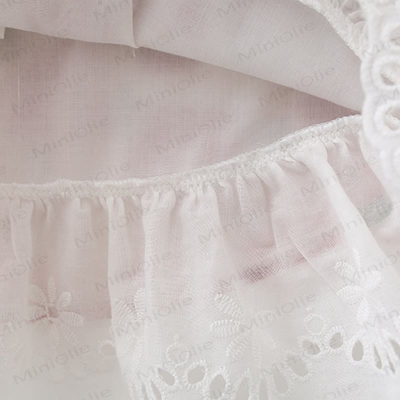 Baby Girl Red Flower Dress with Hat - image 5