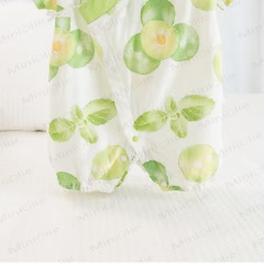 Baby Plum Pattern Kimono Romper - image 4