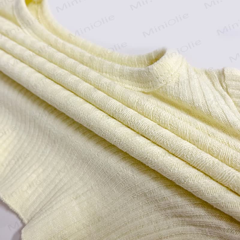 Baby Toddler Solid Color Ribbed Pajama Set - image 9