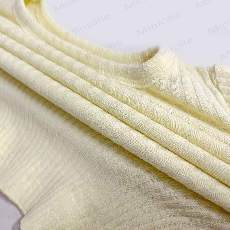 Baby Toddler Solid Color Ribbed Pajama Set - image 9