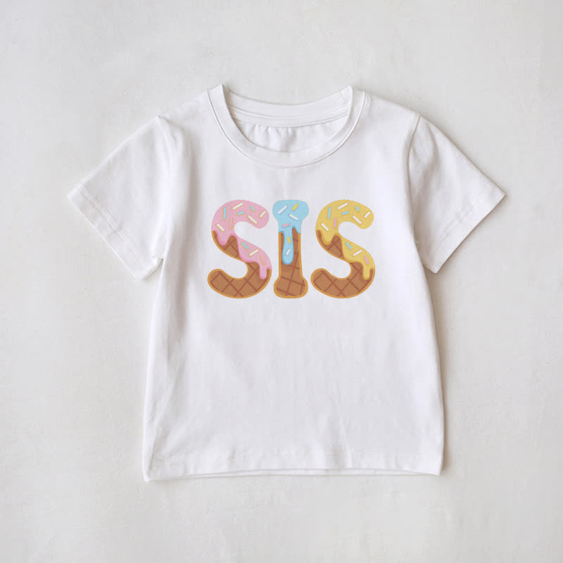 BRO/SIS Family Matching Birthday T-Shirt - SIS - Baby T-Shirt: 3-5T - image 5