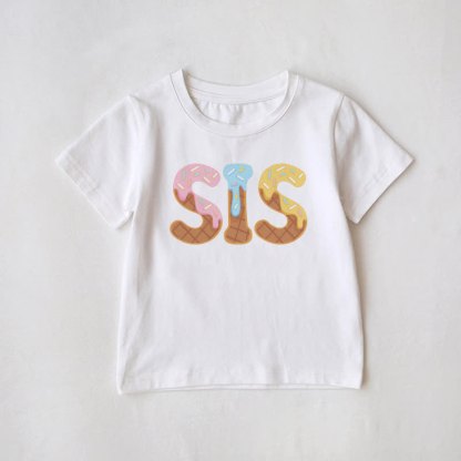 BRO/SIS Family Matching Birthday T-Shirt - SIS - Baby T-Shirt: 3-5T - image 5