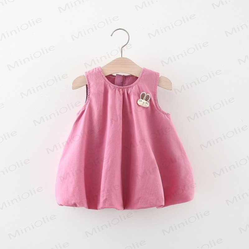 Baby Girls Pink Rabbit Ears Dress - image 2