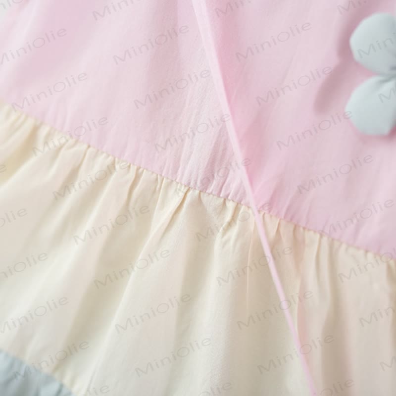 Toddler Girl Pink Floral Flutter Sleeve dress - image 5