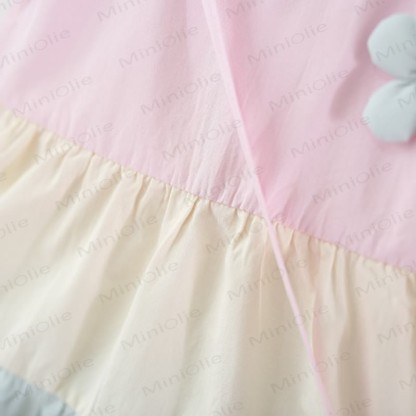 Toddler Girl Pink Floral Flutter Sleeve dress - image 5