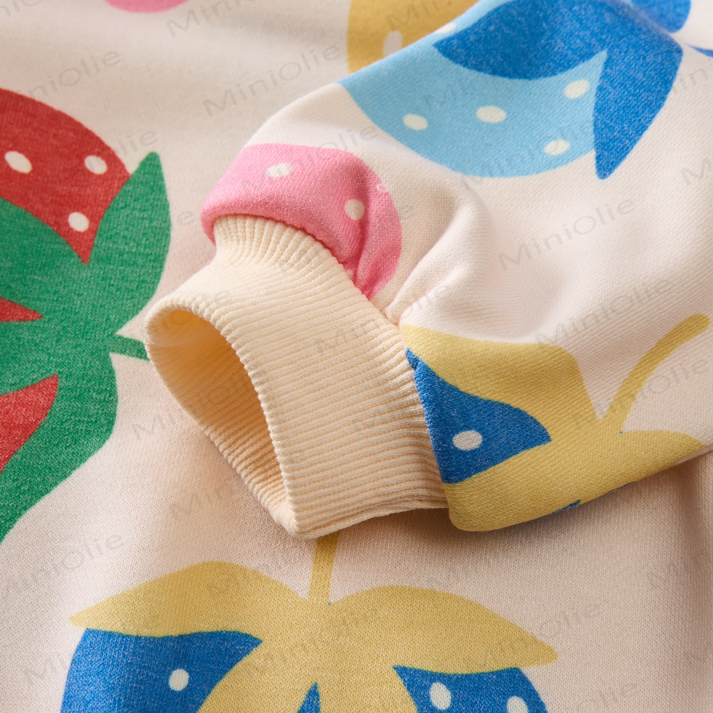Baby Beige Strawberry Romper - image 3