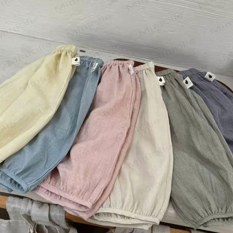 Pantaloni casual a tinta unita per bambini - image 1