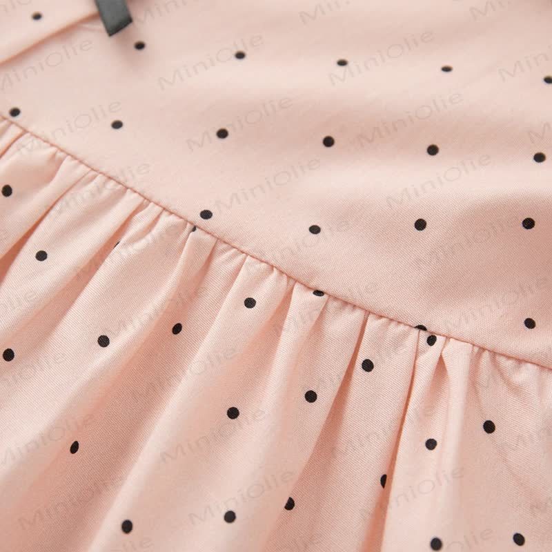 Vintage- Kleid mit Punktmuster für Kleinkind - image 5