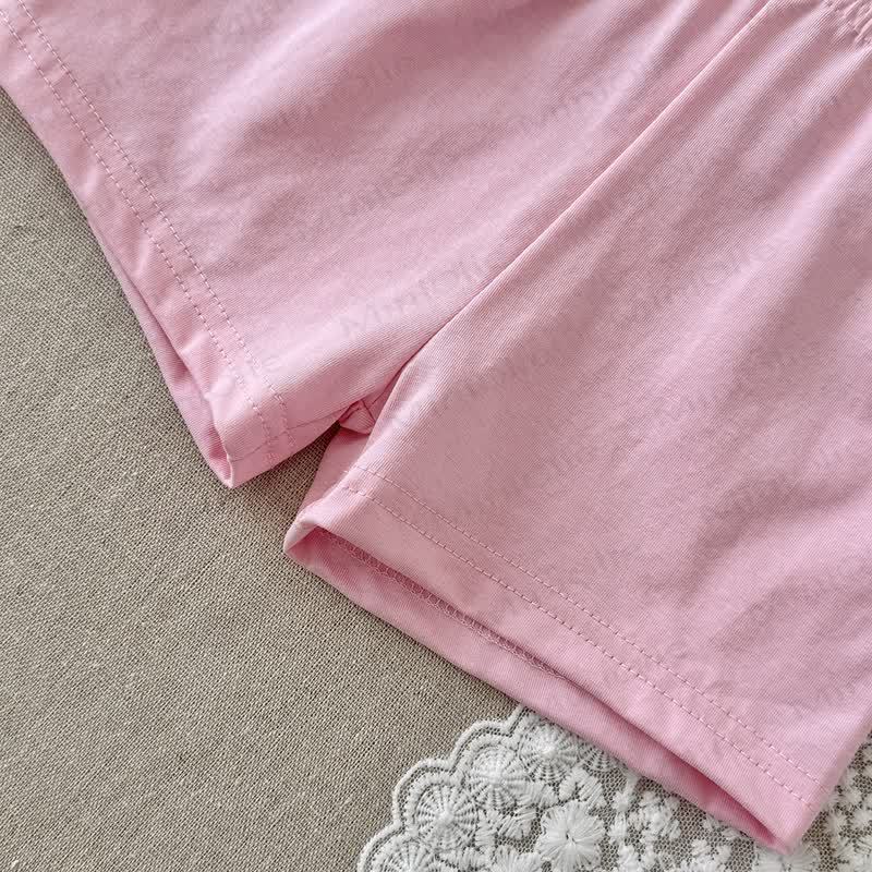 Baby Girl Pink Popcorn Print Cotton Set - image 5