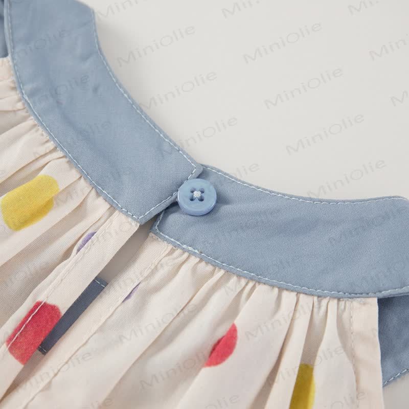 Toddler Girl Polka Dot Soft Cotton Dress - image 3