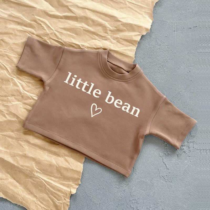 LITTLE BEAN Baby Summer Casual T-Shirt - Brown - 2-3T - image 3