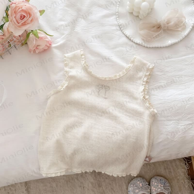 Toddler Girl Summer Tee With Blue Denim Romper Set - image 3