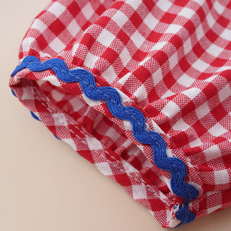 Toddler Girl Summer Gingham Cherry Patch Dress - image 4