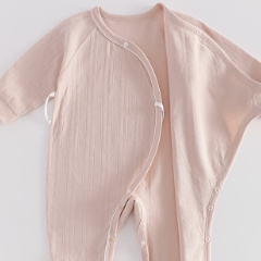 Baby Solid Color Animal Velcro Romper - image 7