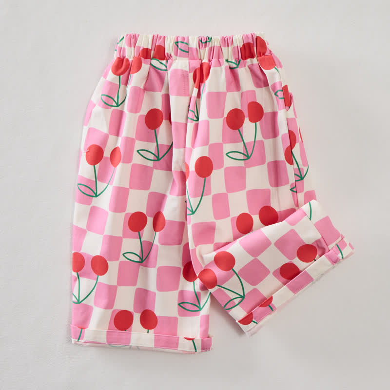 Baby Cherry Checkerboard Pink Pants - image 3