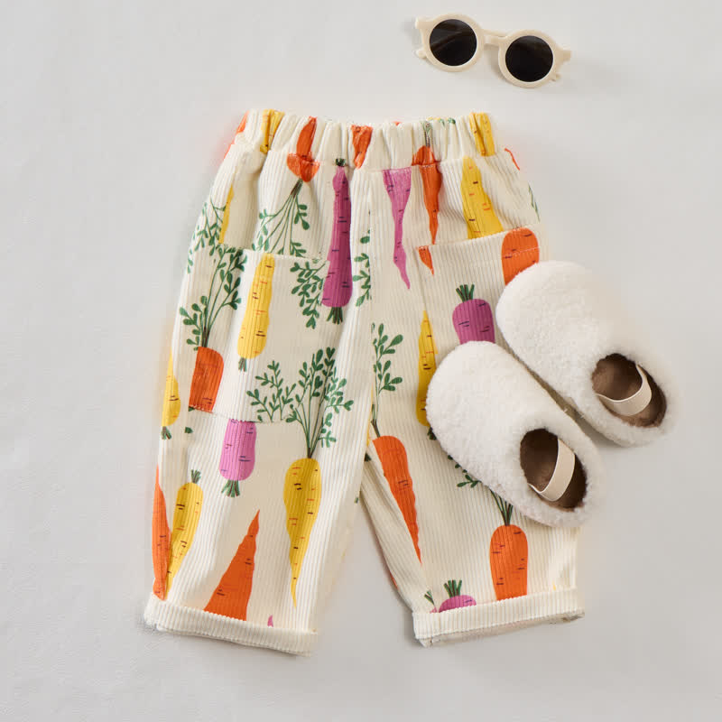 Baby Toddler Beige Carrot Cord Pants - image 2