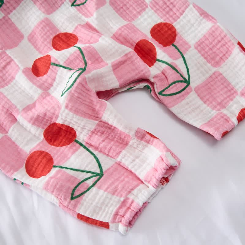 Baby Cherry Romper with Hat - image 5