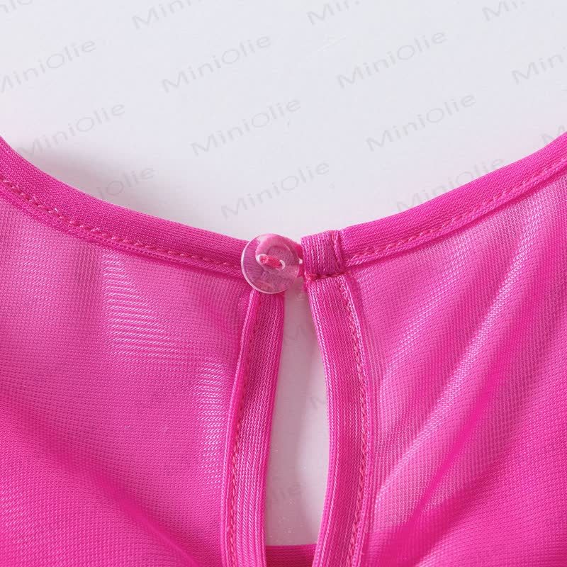 Toddler Girl Nylon Sleeveless Bubble Dress - image 5