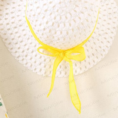 Baby Girl Cotton Sleeveless Dress with Hat - image 4