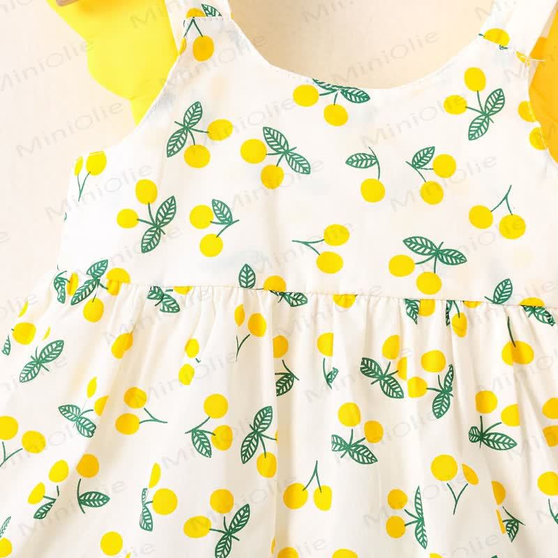 Baby Girl Cotton Sleeveless Dress with Hat - image 5