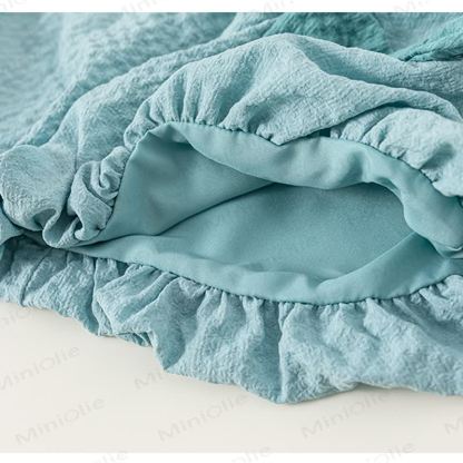 Toddler Girl Light Blue Sleeveless Top and Shorts Set - image 3