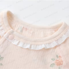 Baby Girl Rose Print Romper - image 2