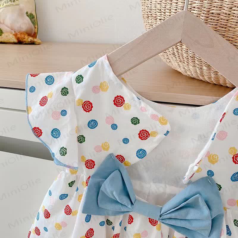 Baby Toddler Girl White Polka Dot Cotton Dress - image 2