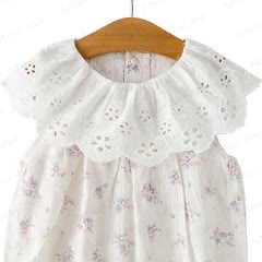 Baby Floral Ruffle Sleeveless Romper - image 5